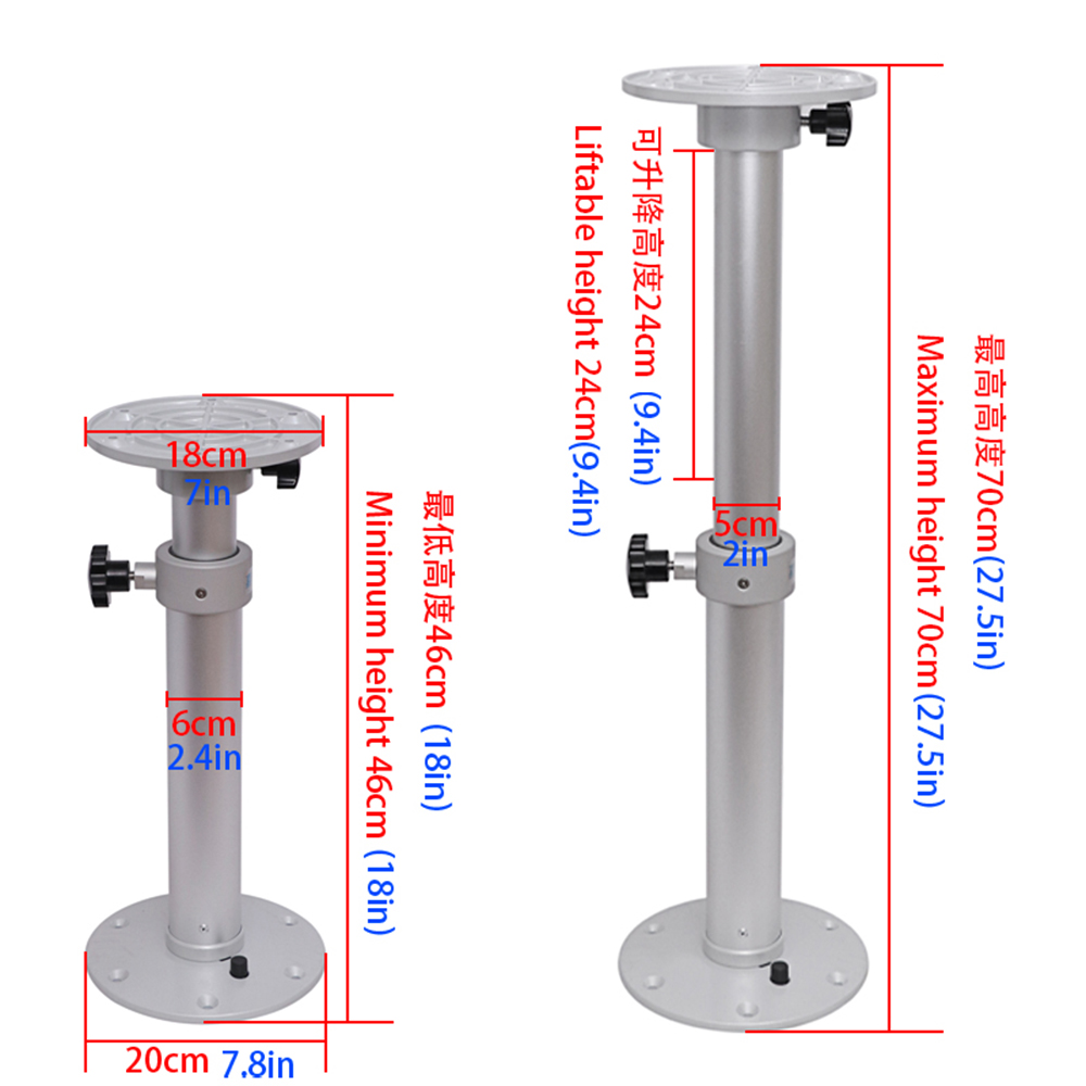 Adjustable Pedestal for Motorhome Table