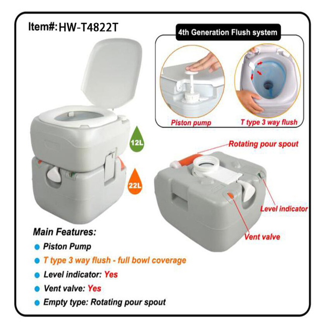 protable toilet for RV and campervan
