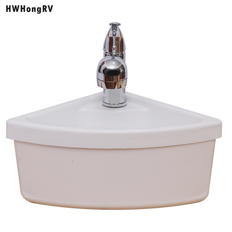 RV motorhome Acrylic sink with faucet and drain