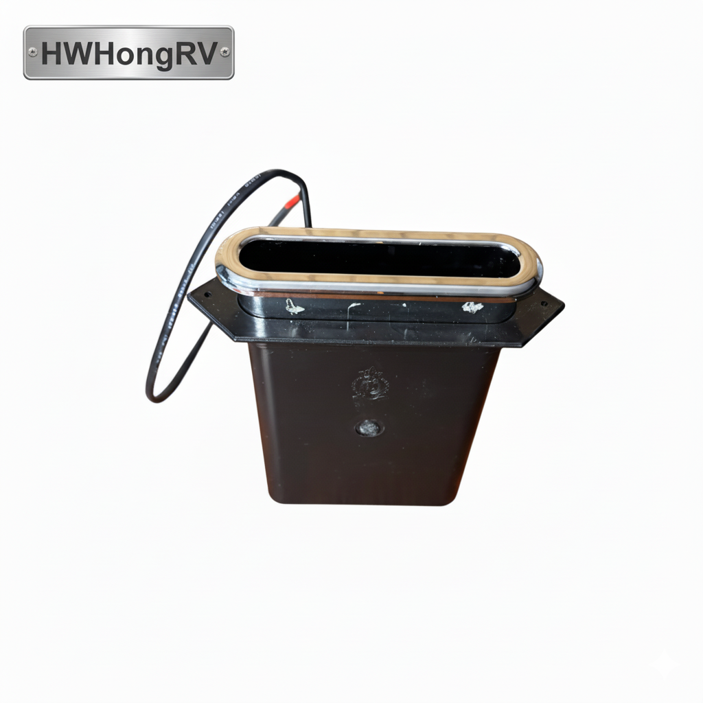 Embedded Car Wireless Charging Box – 10.5V–24.6V In-Desk / In-Furniture Phone Charging Holder for RV, Car, Truck and Marine Use – HWHongRV