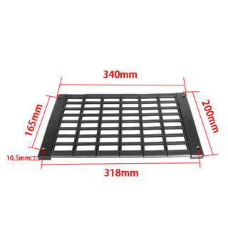 High-speed rail seat back net pocket