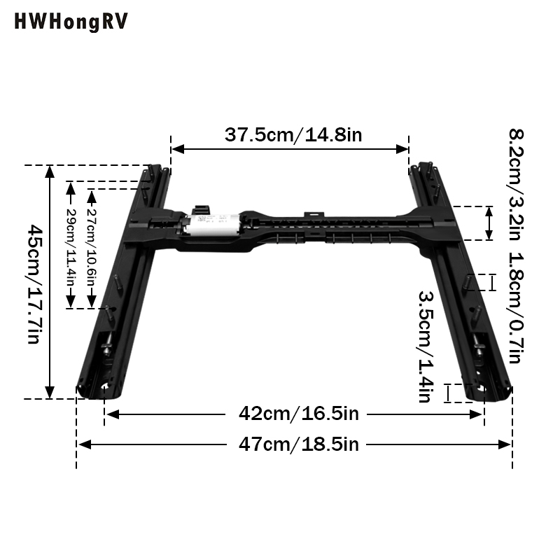 12V Adient electrical slider campervan seating sliders seat rails power adjustable car seat adjuster electrical slider rails limousine seats