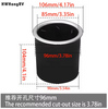 90mm Universal Black ABS Plastic Universal Cup Holders with Inserts Bottle for Car Boat Truck Marine RV campervan