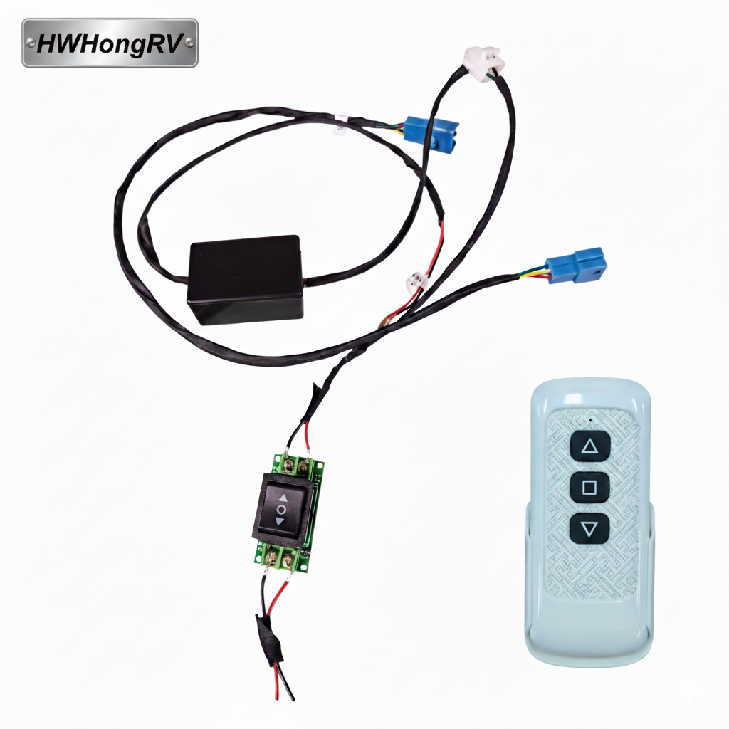 HWHongRV Electric Lifting Table Leg | HW-ET07/ET09 | 12V Adjustable RV Marine Multi-Function Pedestal | 380–750mm Height