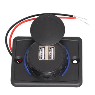 RV Commercial Vehicle Car Dual Port USB Car Charger 12-24V Dual Port Charging