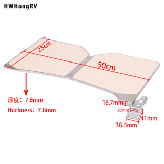 Space-Saving RV Seating Armrest Foldable Table Aluminum Alloy In-Seat Hidden Foldable Design
