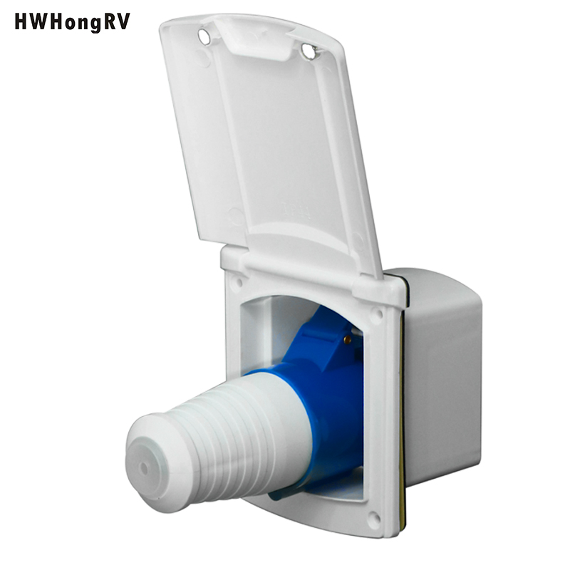 Marine yacht outdoor socket built-in socket caravan RV 110V-220V ABL white 32A