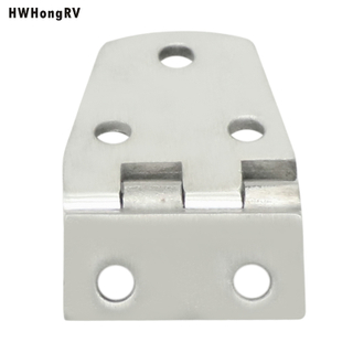 HWHongRV Stainless Steel 316 Hatch Flush Mount Right Angels Boat Hinges with 5 Holes Marine Yacht Hardware Accessories