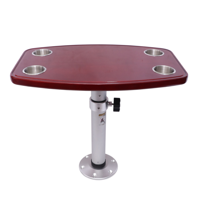 HWHongRV Adjustable Campervan Movable Camper Van Rv Table Leg with Oak Table Top Aluminum Alloy Stepless table legs