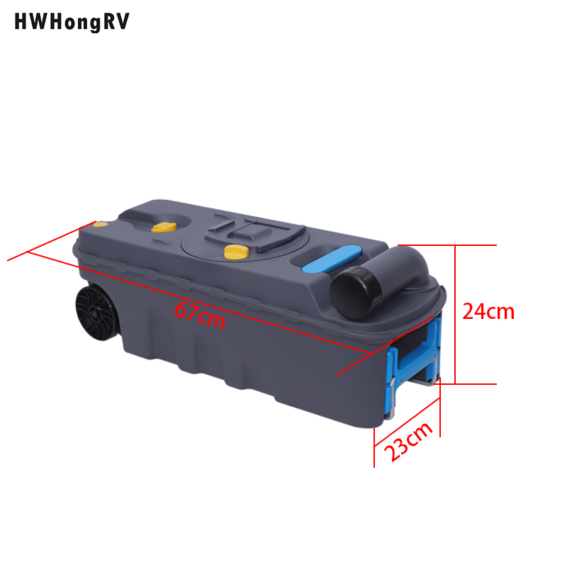 HWhongRV electrical RV car Cassette Toilet For Campervan Caravan Motorhome and yacht boat