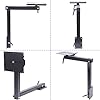 Upgrade RV Table Leg, Swivels 360 Degrees Removable Premium Aluminum Alloy Rv Table Leg Bracket, Adjustable RV Accessories for RV, Pontoon, Truck Camper, Travel Trailer… (Upgrade Black)
