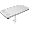 Removable Boat Table, 34X18 Inch Rectangular Pontoon Boat Table Marine RV Table Top, Large Top with Built-in Cup Holders Phone Holder ABS Waterproof And Anti-Aging