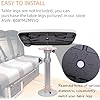 Removable Boat Table, 34X18 Inch Rectangular Pontoon Boat Table Marine RV Table Top, Large Top with Built-in Cup Holders Phone Holder ABS Waterproof And Anti-Aging