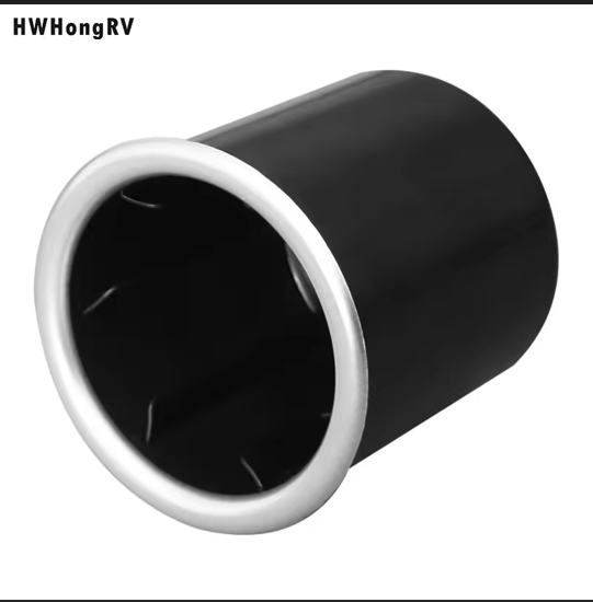 90mm Universal Black ABS Plastic Universal Cup Holders with Inserts Bottle for Car Boat Truck Marine RV campervan