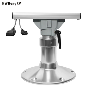 HWHongRV Heavy Marine Commander Gas Rise Seat Pedestal with Fore and Aft Slide Mainstay yacht Air Power seating Pedestal with Fore and Aft Slide and 360 rotating