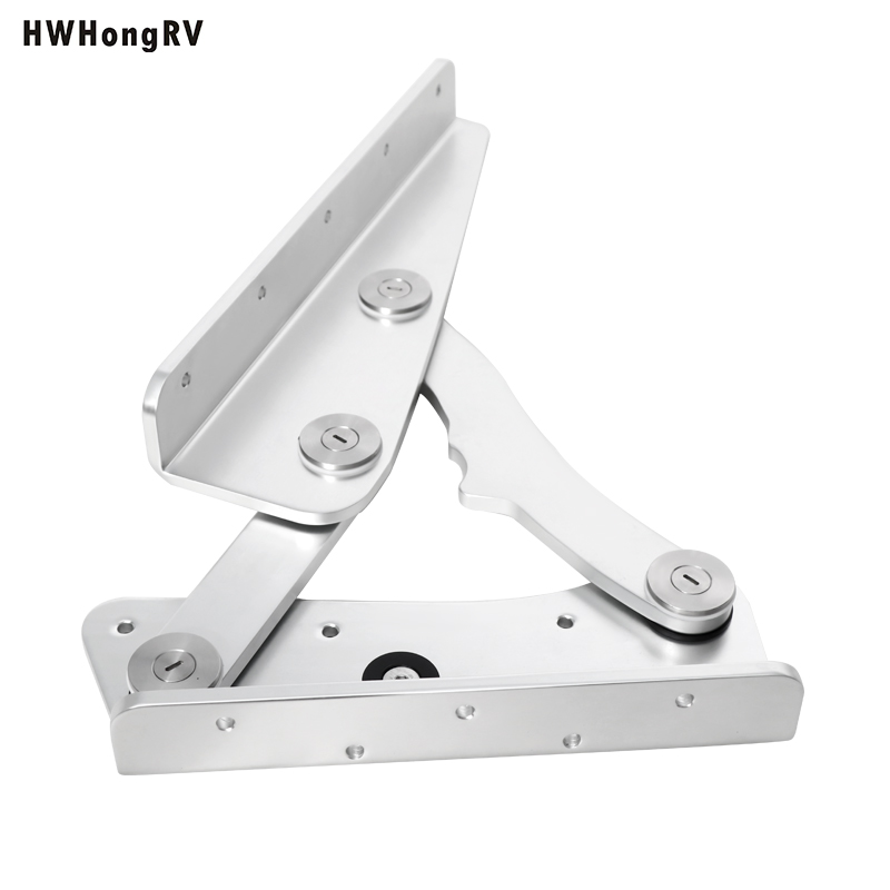 ROLL BACK BOLSTER HINGE Bench Seat Hinge Set Aluminum Seat Bracket Hinges with sheild