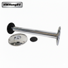 HWHongRV Easy-Release Table Leg | Polished Aluminum Tube | Quick-Detach Base & Cap | RV Motorhome Marine Removable Table Pedestal