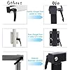 Upgrade RV Table Leg, Swivels 360 Degrees Removable Premium Aluminum Alloy Rv Table Leg Bracket, Adjustable RV Accessories for RV, Pontoon, Truck Camper, Travel Trailer… (Upgrade Black)