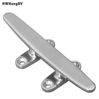 HWHongRV Door front Stainless Steel Cleat, Light Weight Base Cleat Mirror Polished Base Cleat Dock Cleat Boat Accessory
