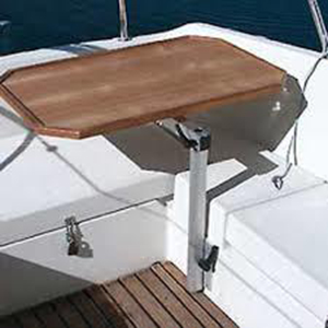 Swivel table legs for yachts