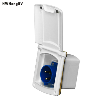 Marine yacht outdoor socket built-in socket caravan RV 110V-220V ABL white 32A