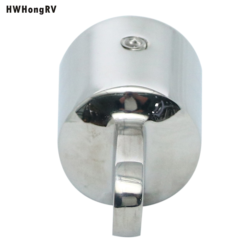 HWHongRV OUTSIDE EYE END SS 25 MM Eye End Cap Top Fitting hardware 316 Marine Stainless Steel Heavy Duty Grade Bimini Top Stainless Steel Eye End Ball and Socket 