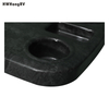 black ABS table top for marine and yatch with cup holder