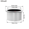 HWHongRV plastic table cup holder with rubber cushion