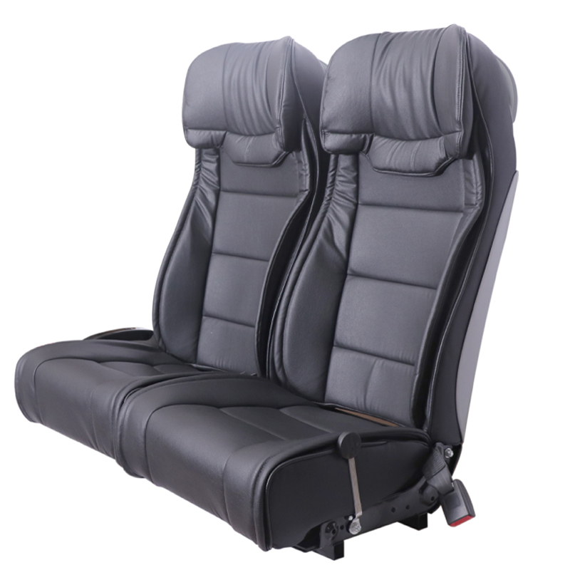 Bus Rear Two-seater Commercial Vehicle Rear Seat with Mesh Bag Armrest Soft And Comfortable