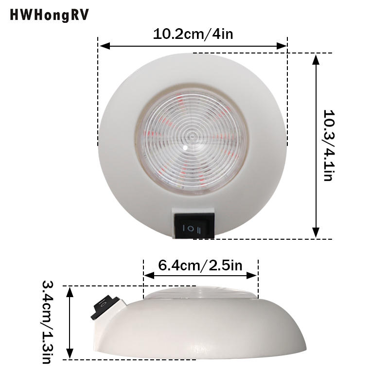 LED SURFACE MOUNT DOME LIGHT for marine and yacht