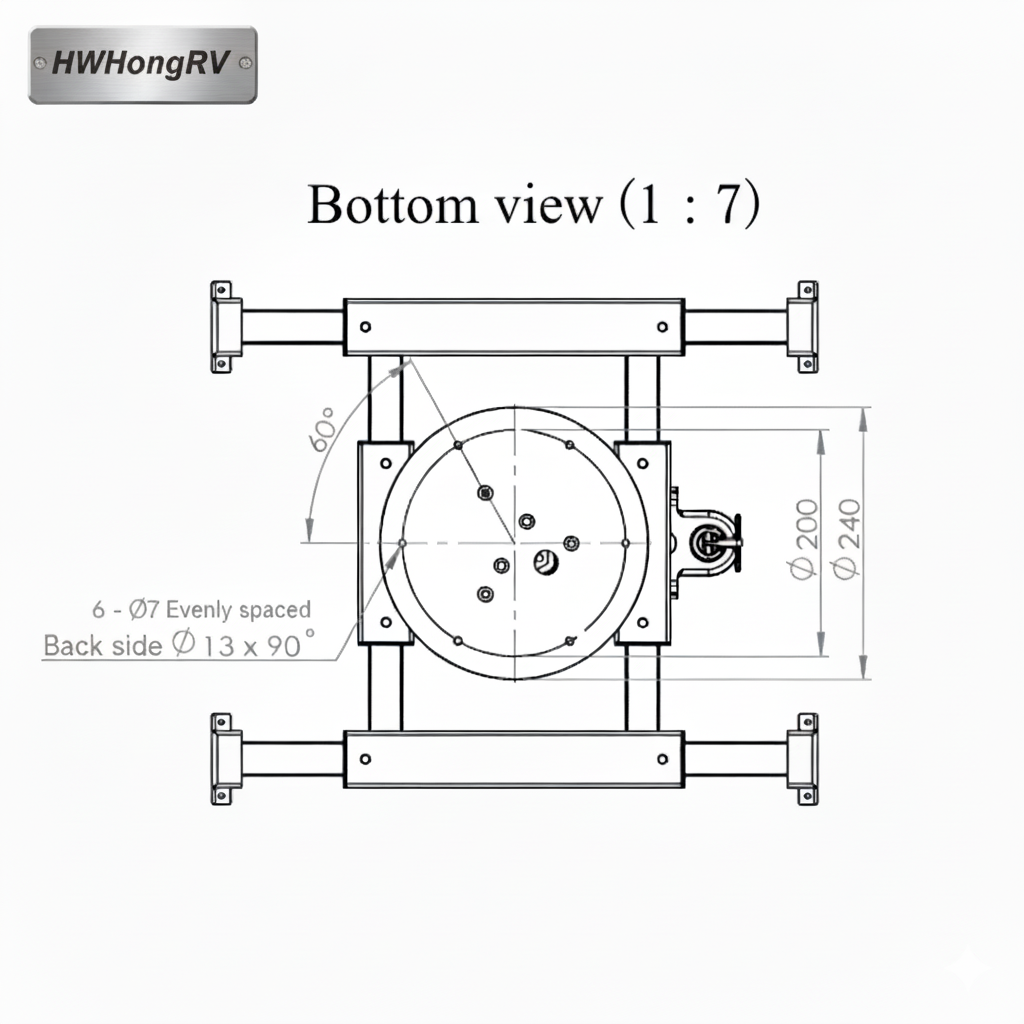 Table leg drawing