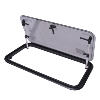 Side Ventilation Window of Recreational Vehicle Acrylic Material with Privacy Curtain And Insect Proof Net Can Be Fixed with Large Opening Angle