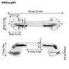 HWHongRV marine yacht 12V 24V LED RV Entry Door Grab Handle white Lighted Assist Bar Motorhome Caravan