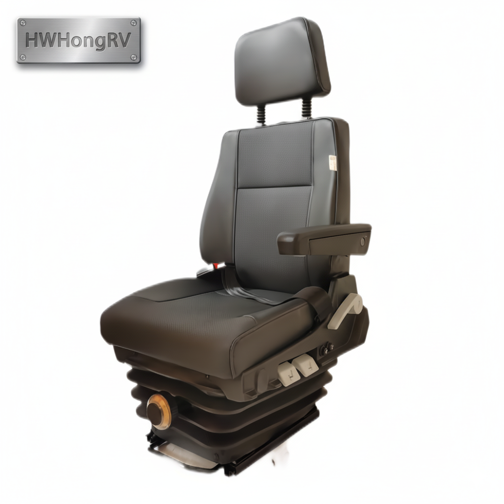 Mechanical Suspension Seat for Truck Bus Tractor | Adjustable Air Seat | Shock Absorbing Driver Seat | HWHongRV