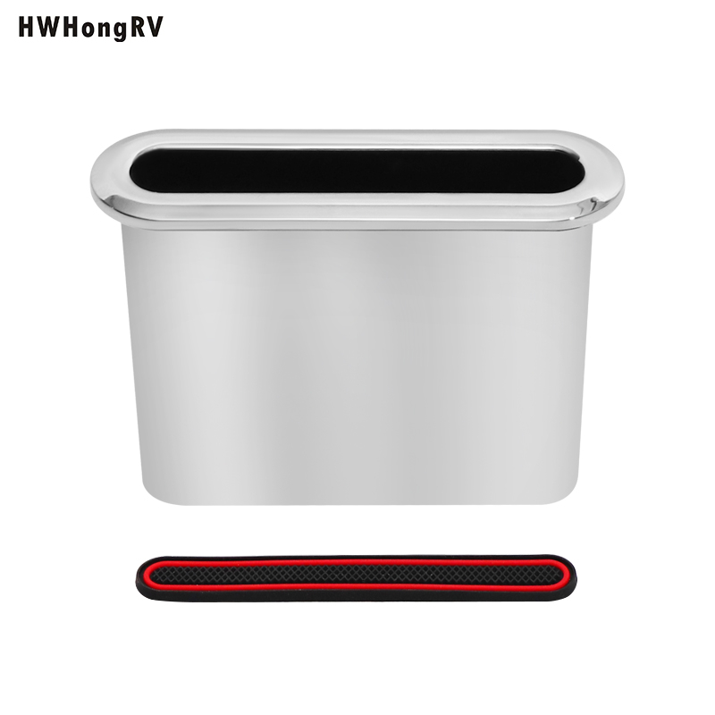 HWHongRV Embedded ABS Phone Holder Box with Anti-Vibration Pad – For Seats, Tables, and Commercial Vehicles
