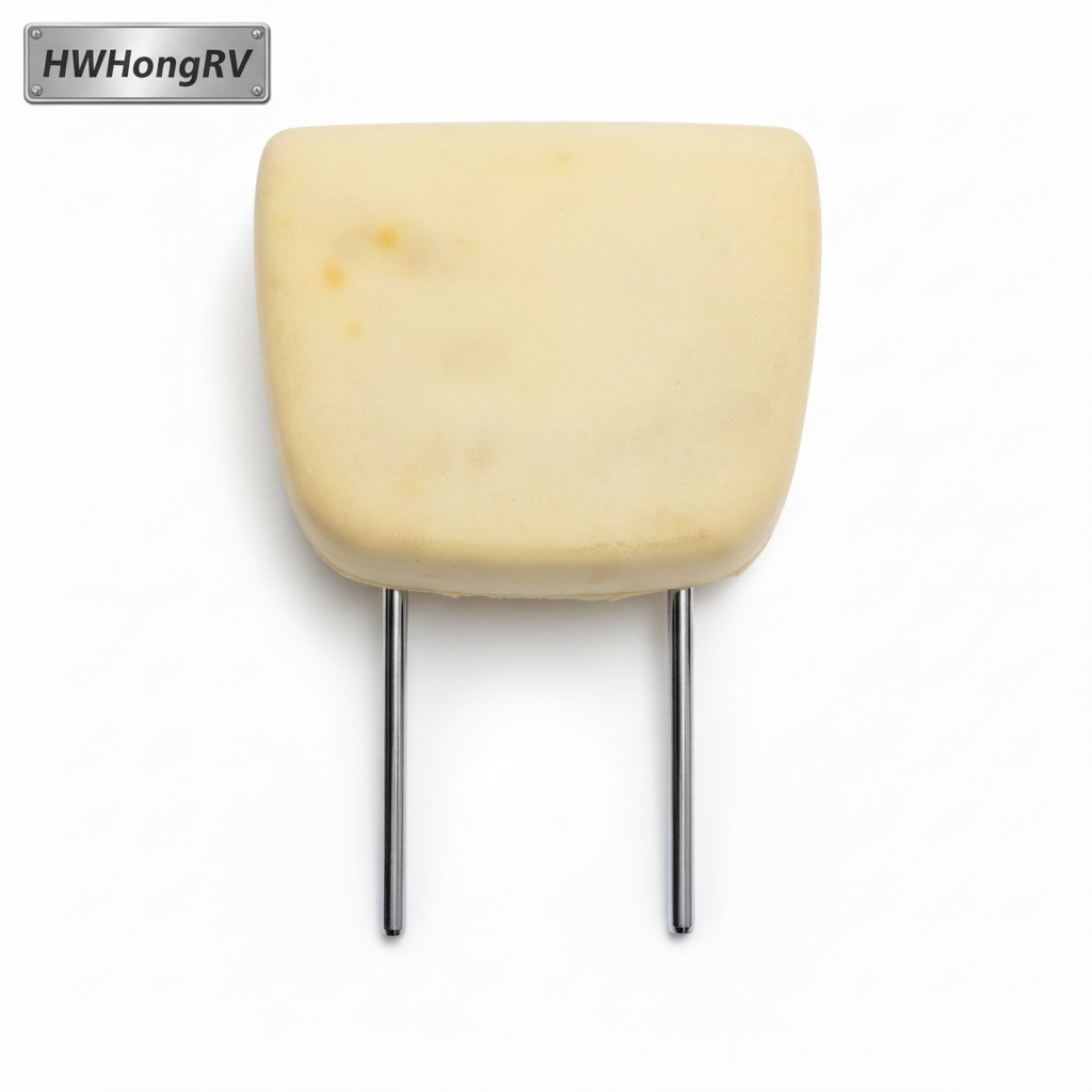 Lshape Adjustable Car Seat Headrest – 3-Level Height Adjustment, 6 cm Travel, Optional Bare Foam Core or Customized Upholstery – Universal Replacement Headrest for Automotive Seats