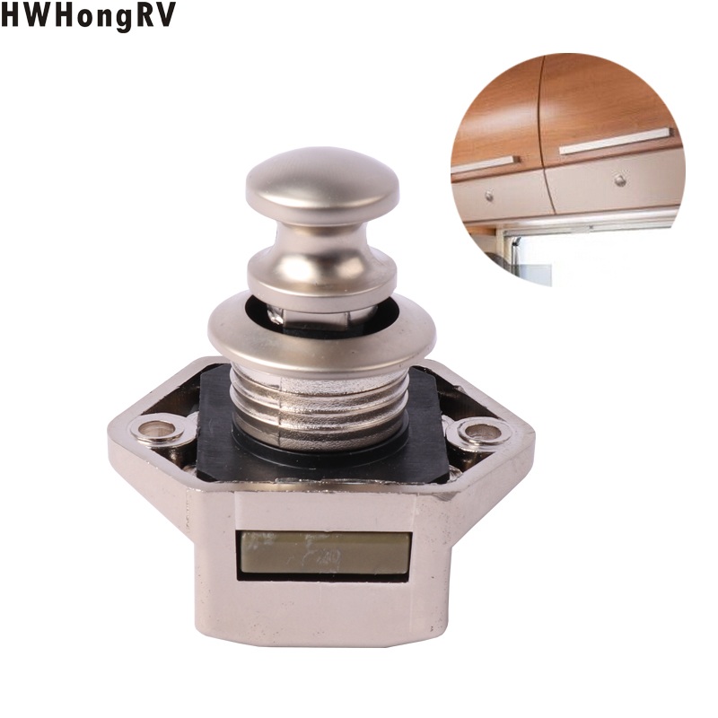 Campervan Push Lock /Caravan Furniture Lock/trailer And Marine Push-lock Buttons