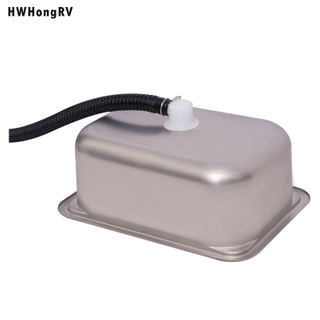 HWhongRV Campervan Stainless Steel Hand Wash campervan Basin Kitchen Sink with cutting board