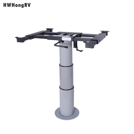 Pneumatic lift Adjustable camper table leg with sliding System for RV Picnic Table for travel trailer