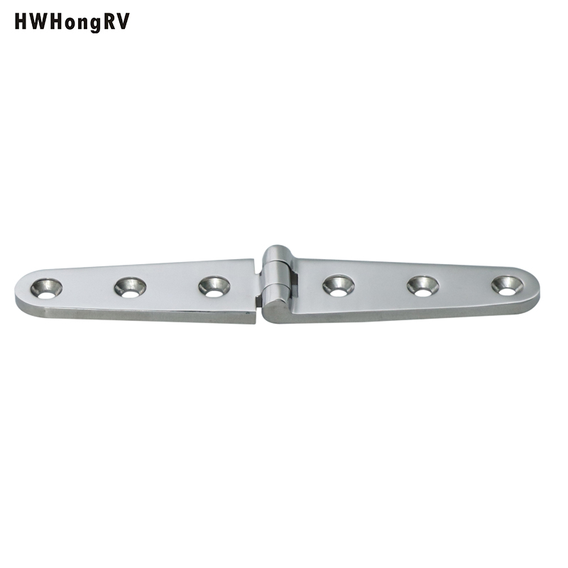 HWHongRV Door Hinges Door Hinge Strap Hinge with 6 Holes Mirror Polish Marine Boat Hardware Cast Door Strap Hinges SHENGHUISS Boat Hatch Casting Hinge 316 Stainless Steel Marine Heavy 