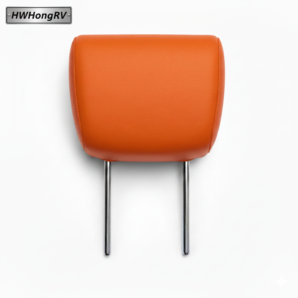 Lshape Adjustable Car Seat Headrest – 3-Level Height Adjustment, 6 cm Travel, Optional Bare Foam Core or Customized Upholstery – Universal Replacement Headrest for Automotive Seats